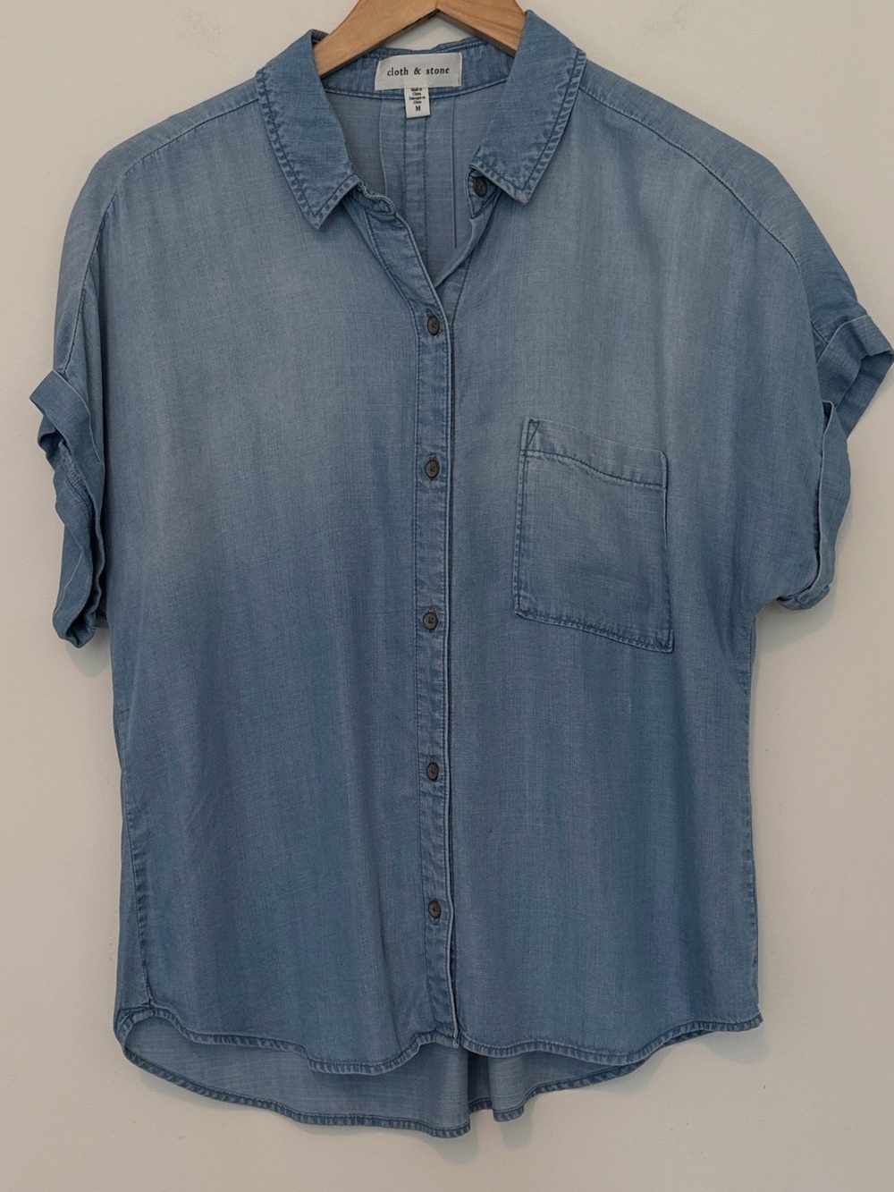Anthropologie Cloth & Stone NWOT Breezy Buttondown Blouse - Picture 5 of 8